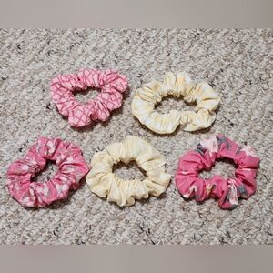 Handmade Pink Lemonade Scrunchies